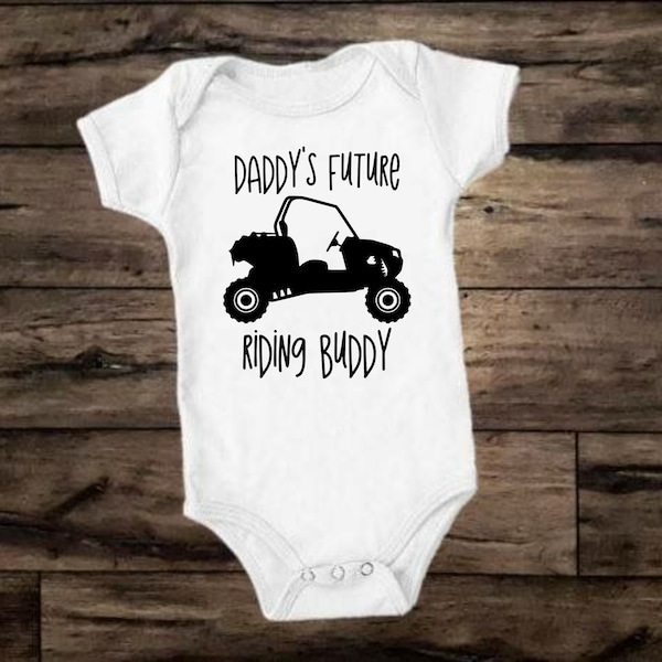 Daddy's Future Riding Buddy ATV SVG for Onsies,PNG, Pdf,Dxf