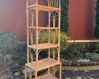 65/20/12 in height Wicker Bookshelf, Storage shelf, Rattan shelf, Bookcase,Natural shelf,Wicker storage,Bookshelf Storage,Bathroom shelf