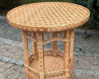 Wicker coffee table,Handmade Rattan Table,Patio furniture, Boho furniture, Indoor furniture, Living home furniture,Wicker trunk coffee table
