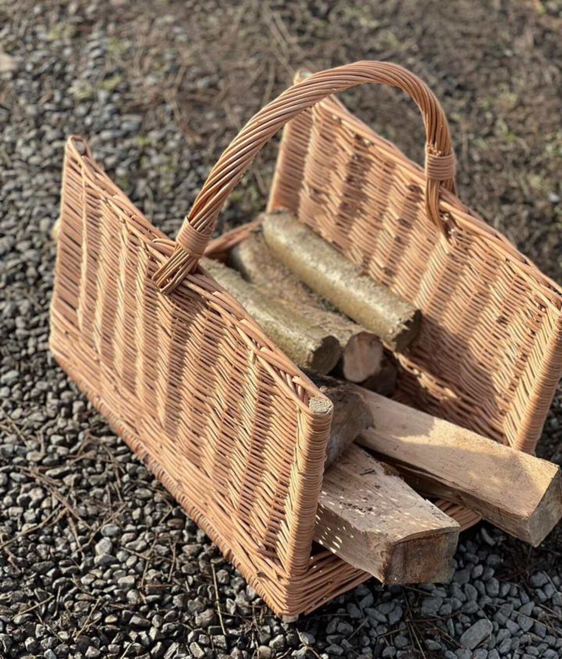 Firewood Basket, Large Wicker Basket, Firewood Basket, Willow Basket
