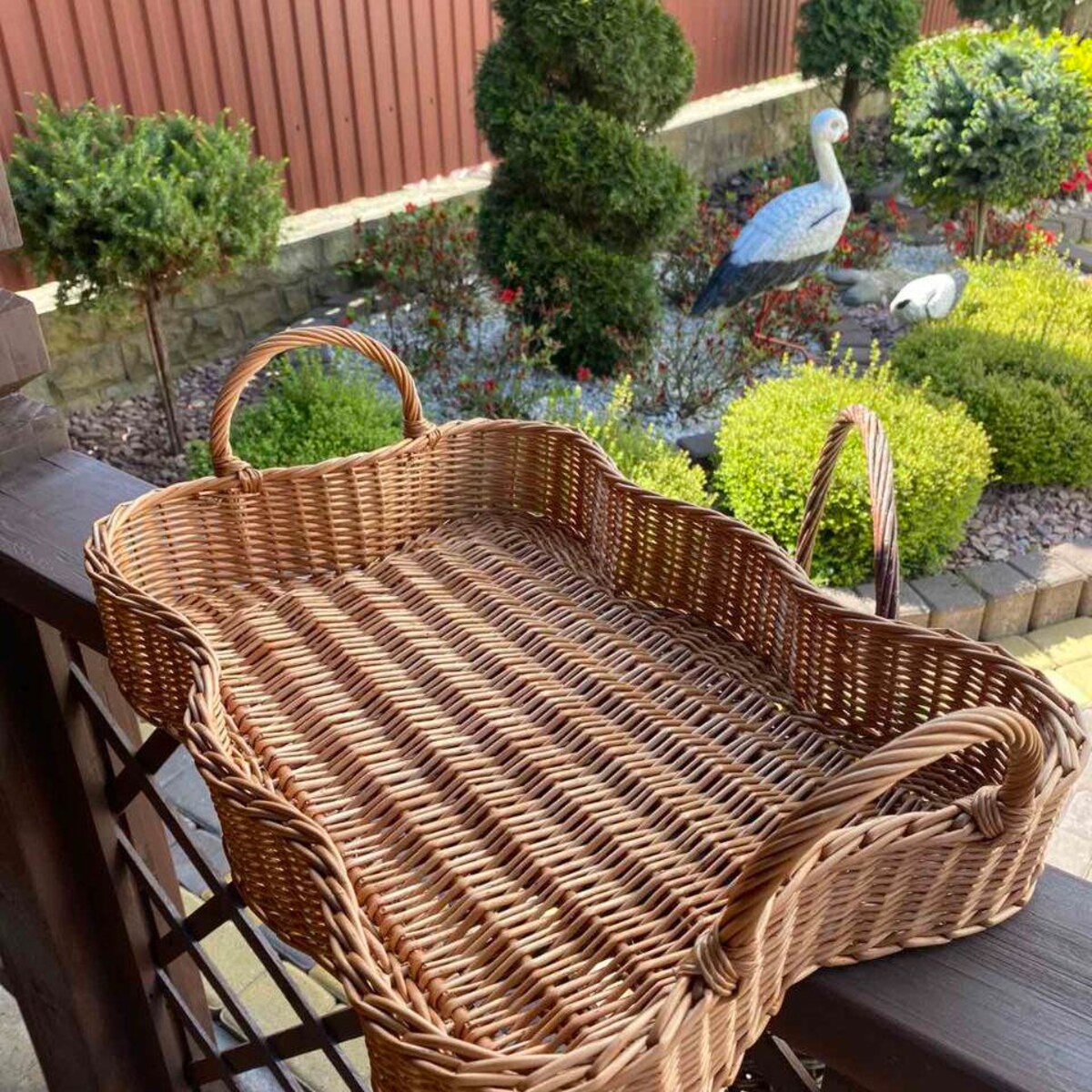 Wicker Picnic Tray