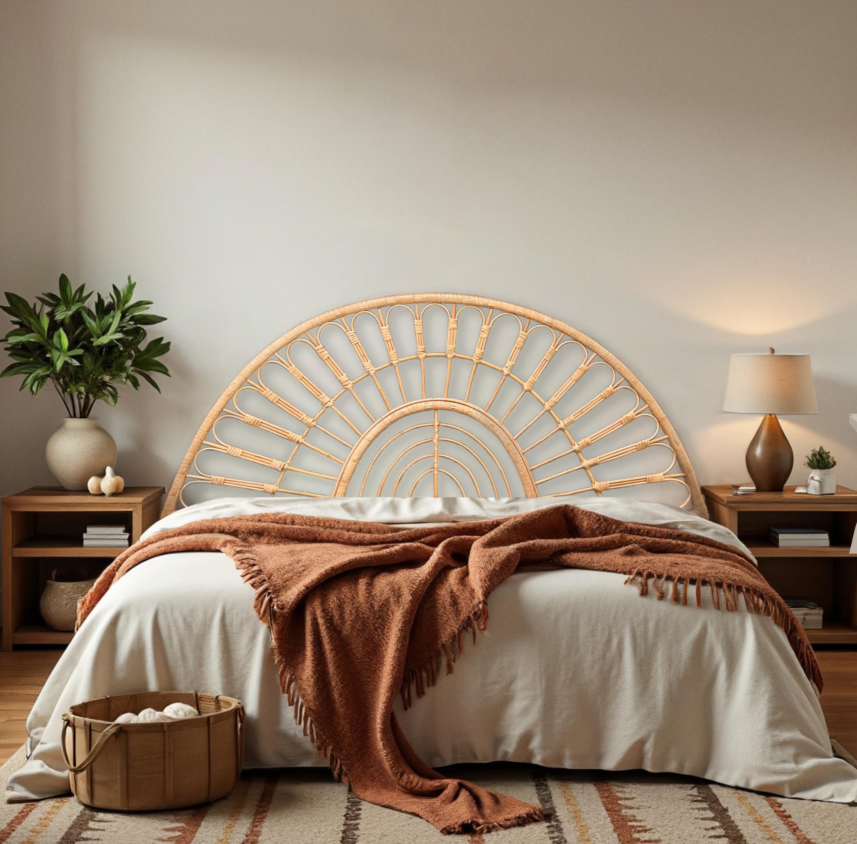 Rattan headboard, headboard wood, rattan furniture, wicker headboard, headboard queen, king headboard, headboard full, wicker furniture