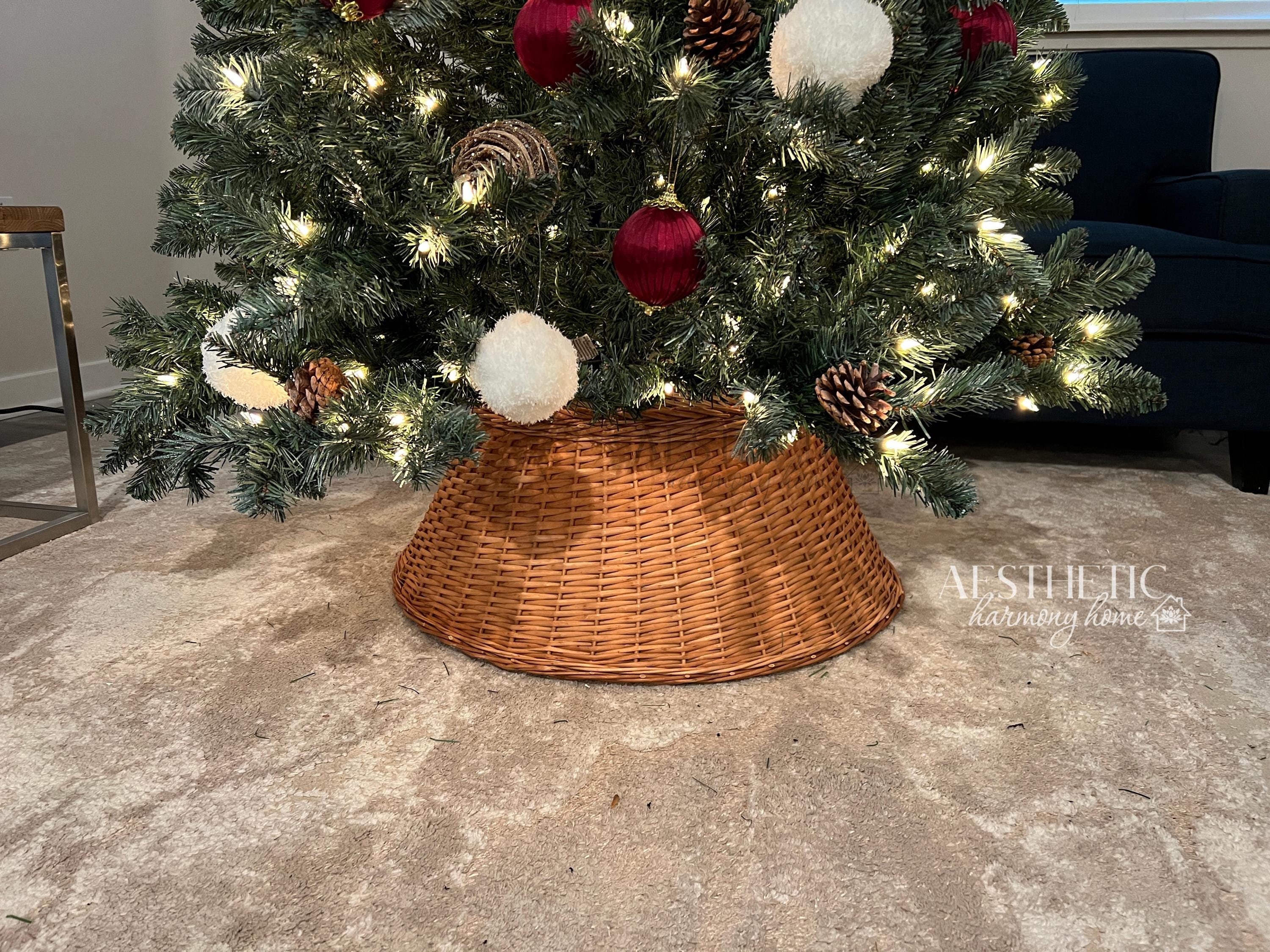 Jupe De Sapin De Noël Fantaisie Holiday Home - Vert Et Multicolore - Diamètre 48 Pouces - Motif Père Noël