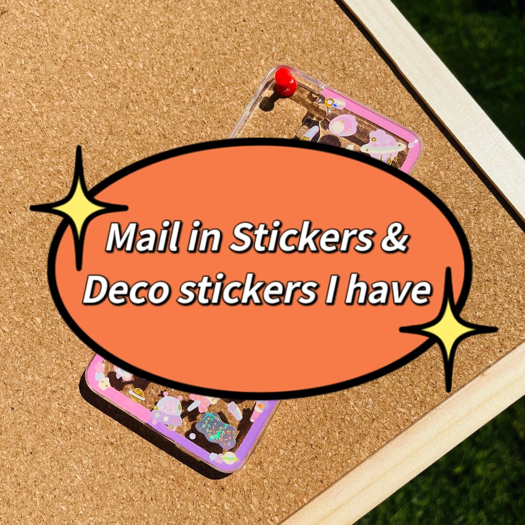 Mail in Sticker Case Resin Phone Case for iPhone and Samsung 7 8 7plus