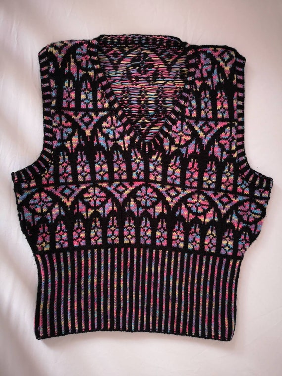 Tracery Vest (hand Knitted) - Etsy