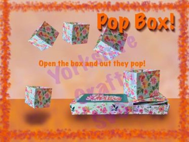 Pop Boxes SVG File to Make Pop Boxes and Sliding Box, Inc. Small and