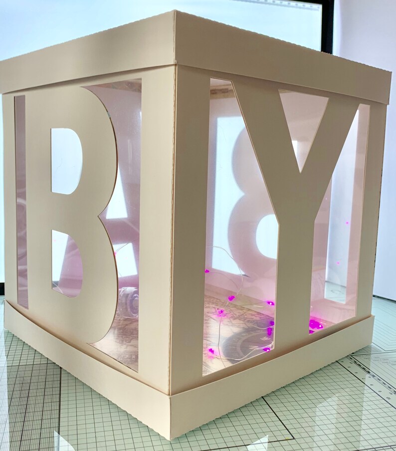 Download SVG file to make boxes spelling Baby for Scan n cut Cricut | Etsy