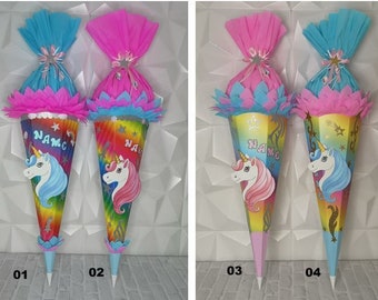 Schultüte Einhorn, Zuckertüte, Einhorn, Pegasus, Pferd, 4 versch. Modelle