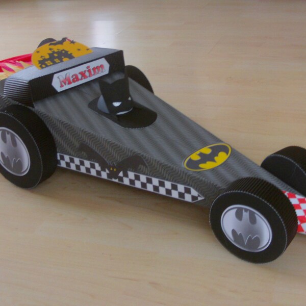 Schultüte BAT-Mobil,Rennauto Batman, BASTELSET 10