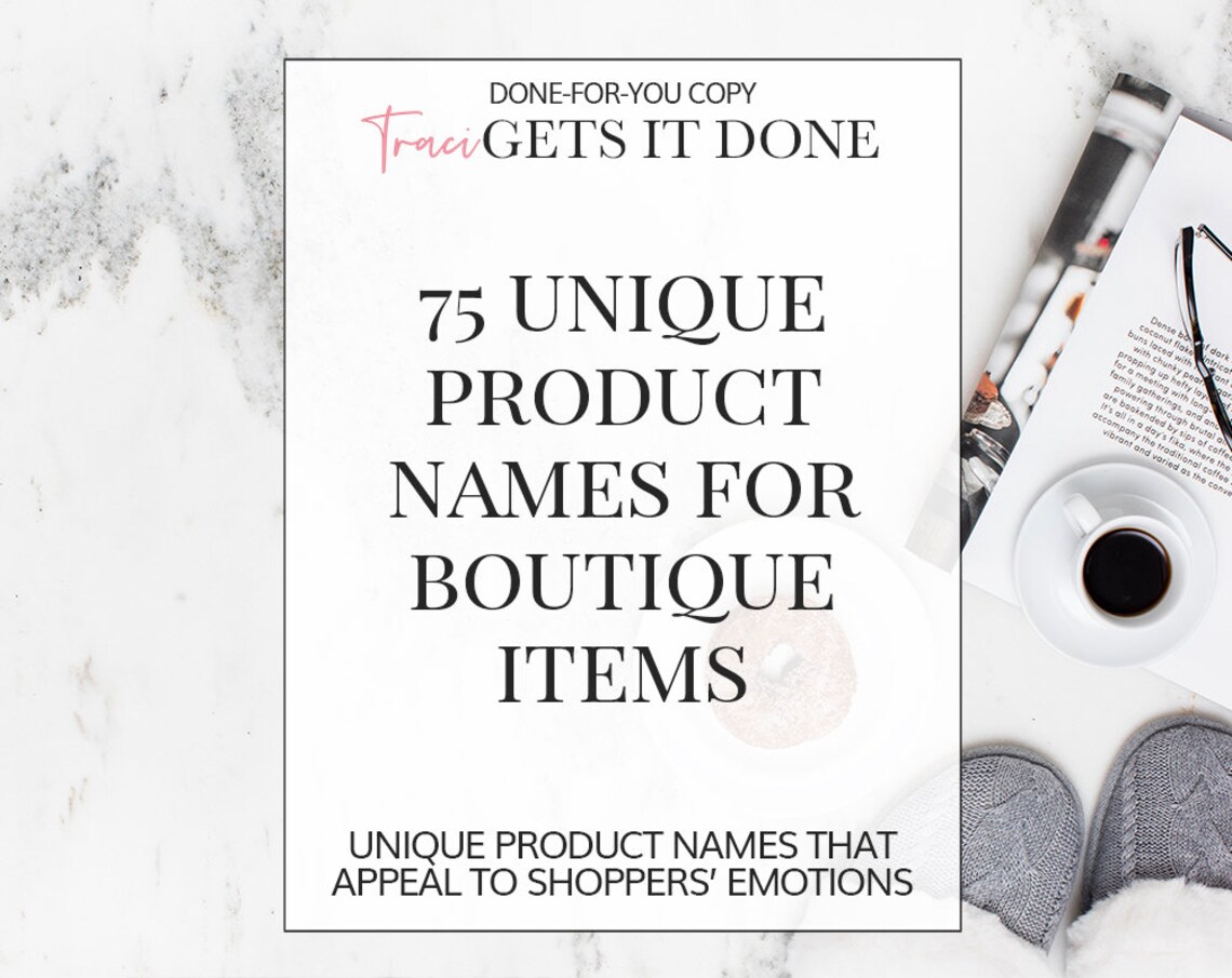 75 Unique Creative Product Names for Boutique Store Etsy