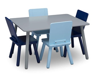 no more homework clipart Kids Table and Chair Set (4 Chairs Included), Ideal for Arts -Crafts, Snack Time, Homeschooling, Homework & More-Green guard Gold Certified