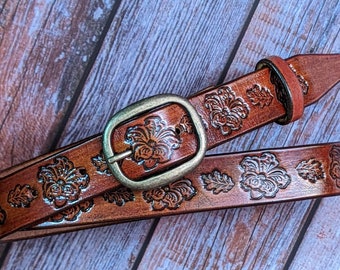 Woman leather belt,handmade leather belt,Jeans leather belt,Gift leather belt,1-1/4 width