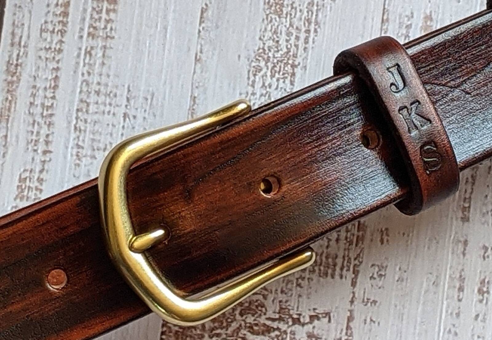 【送料関税込み】ENGRAVED LOGO LEATHER BELT Amazon.com: ubjva Personalized Belts for Men Genuine Leather