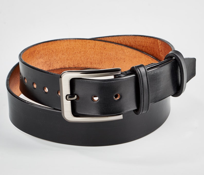 Custom Engraved Handmade Leather Belt With Name Initials Etsy