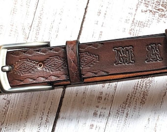 Western style,Personalized leather belt,Name leather belt,Custom leather belt,Man leather belt,Leather belt gift