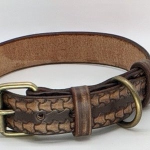 Personalized Leather Dog Collar: Custom Name, Handmade Collar, Gift for Pets image 9
