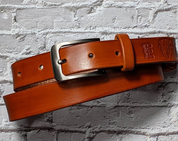 Custom Handmade Full Grain  Personalized gift for him, Engraved Handmade  Belt, Genuine Leather Man Belt, Anniversary Gift Width 1 1/4