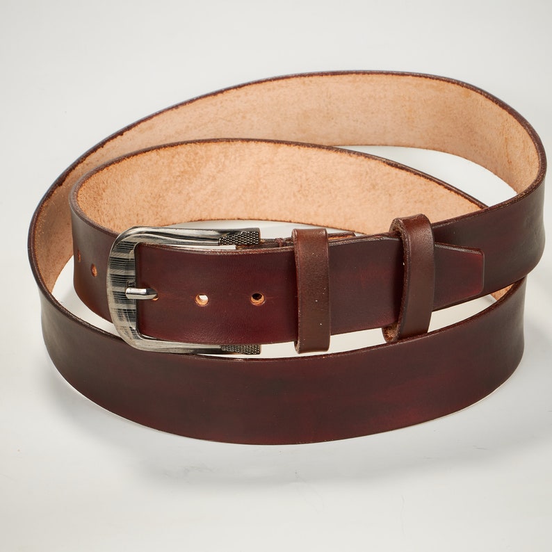 Custom Engraved Handmade Leather Belt with Name and Initials Etsy