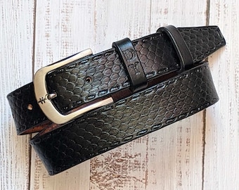 Custom Engraved Handmade,Leather Name Belt,Personalized Leather Belt,Tooled Leather Belt with Name and Initials