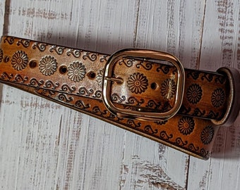 Woman leather belt,handmade leather belt,Jeans leather belt,Gift leather belt,1-1/4 width