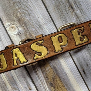 Personalised dog collar,leather dog collar,dog collar,name dog collar,leather dog collar, width 1-1\4(32mm)