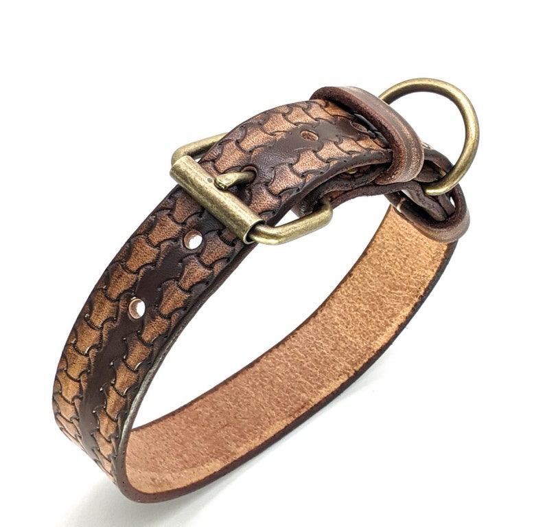 Personalized Leather Dog Collar: Custom Name, Handmade Collar, Gift for Pets image 8
