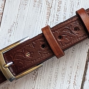 Woman leather belt,Western leather belt,gift leather belt,handmade(30mm)