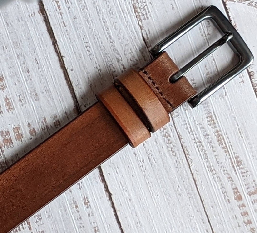 Men's Genuine Leather Dress Belt Personalized Custom Engraved Handmade ...