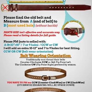 Men's Genuine Leather Dress Belt Personalized Custom Engraved Handmade Premium Italian Leather and inks 1-1/4 UnisexBrown image 9