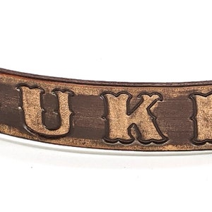 Personalized Leather Dog Collar: Custom Name, Handmade Collar, Gift for Pets image 6