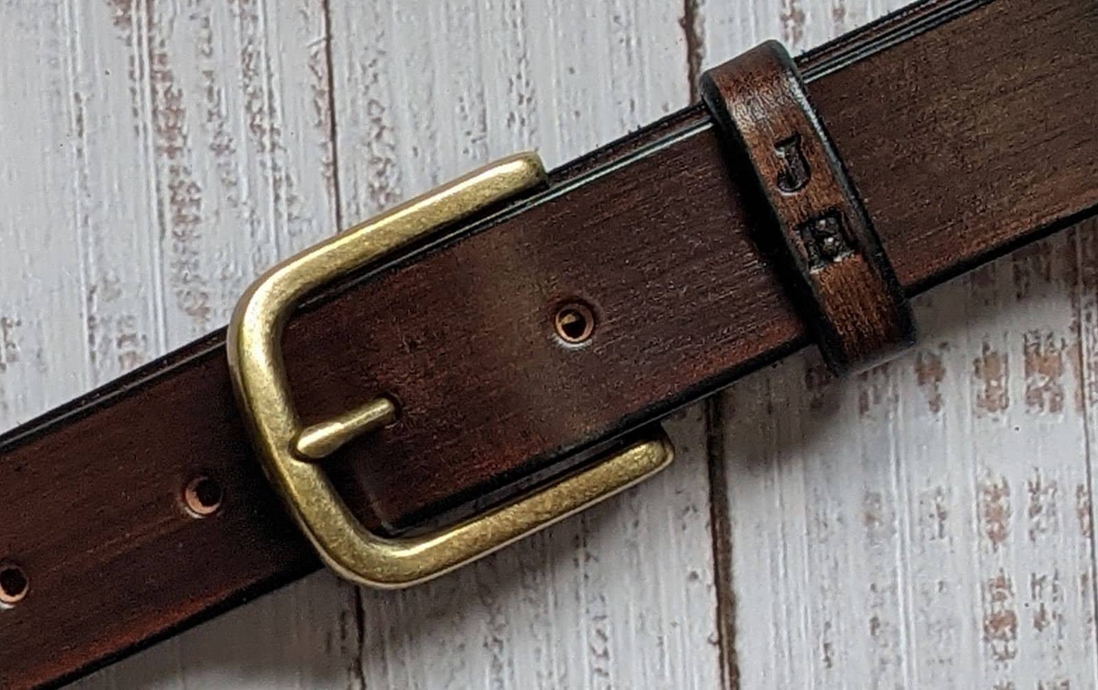 Monogram Belt Leather Belt With Initials Engraved for -  Denmark