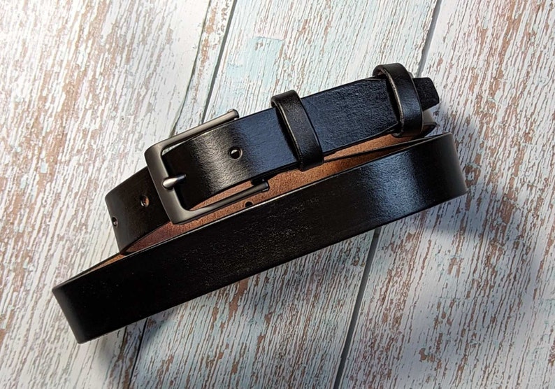 Men's Genuine Leather Dress Belt Personalized Custom Engraved Handmade Premium Italian Leather and inks 1-1/4 UnisexBrown image 4