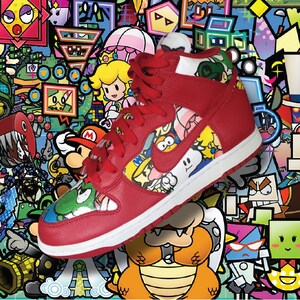Brand New Nike Dunk Retro Super Mario Size 11.5 | Etsy Singapore