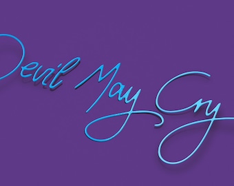 Devil May Cry "Neon Sign" Die-Cut Vinyl Sticker