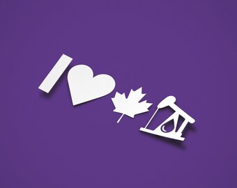 I Love Canadian Oil Vinyl Decal