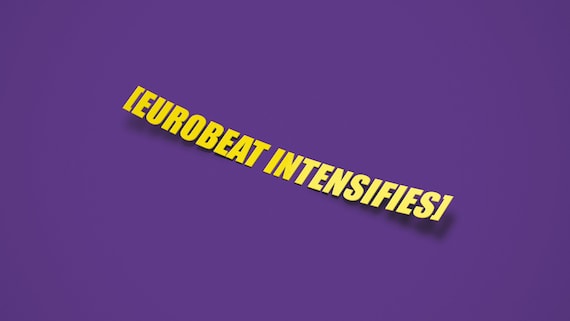 Eurobeat Intensifies, Drifting Street Racing Car Decal Vinyl Sticker Japanese JDM English Subtitles