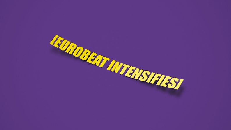 Eurobeat Intensifies, Drifting Street Racing Car Decal Vinyl Sticker Japanese JDM English Subtitles 