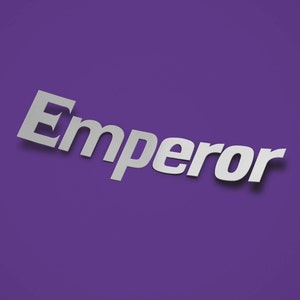 Emperor, Initial D Racing Team Replica Vinyl Sticker Decal - JDM Drifting Car Accessories