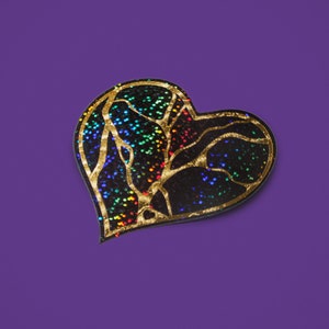 Kintsugi Herz unbroken repariert Vinyl-Aufkleber Die-cut Aufkleber