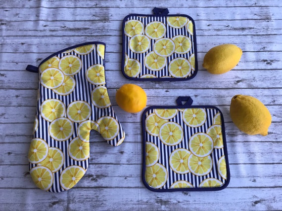 Summer Lemons Oven Mitt
