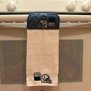 Colts kitchen handing towels , Mother day gift ,sport team towel,birthday gift ,Handing Towels, father gift,