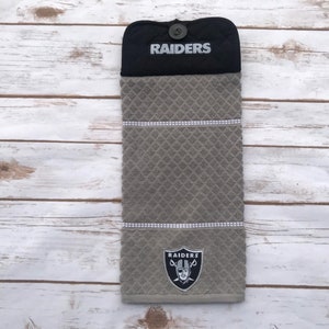 Kitchen handing towel Raiders, thanksgiving gift, Christmas gift, gift for her, gift, birthday gift, Raiders