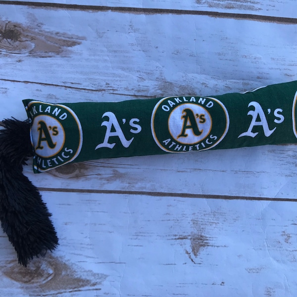 Cat toy Oakland Athletics with organic catnip, cat toy, gift for cat, catnip, toy with bell