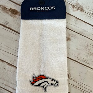 Broncos Handing Towel, Birthday gift,present ,gift ,kitchen towel, sport kitchen towel, mother day gift, father gift