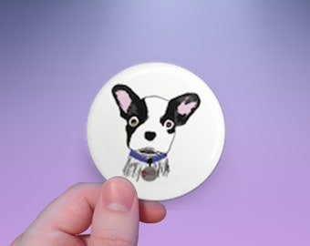 Bud the Dog Sassy Sketch Pets  - Cute Dog Button
