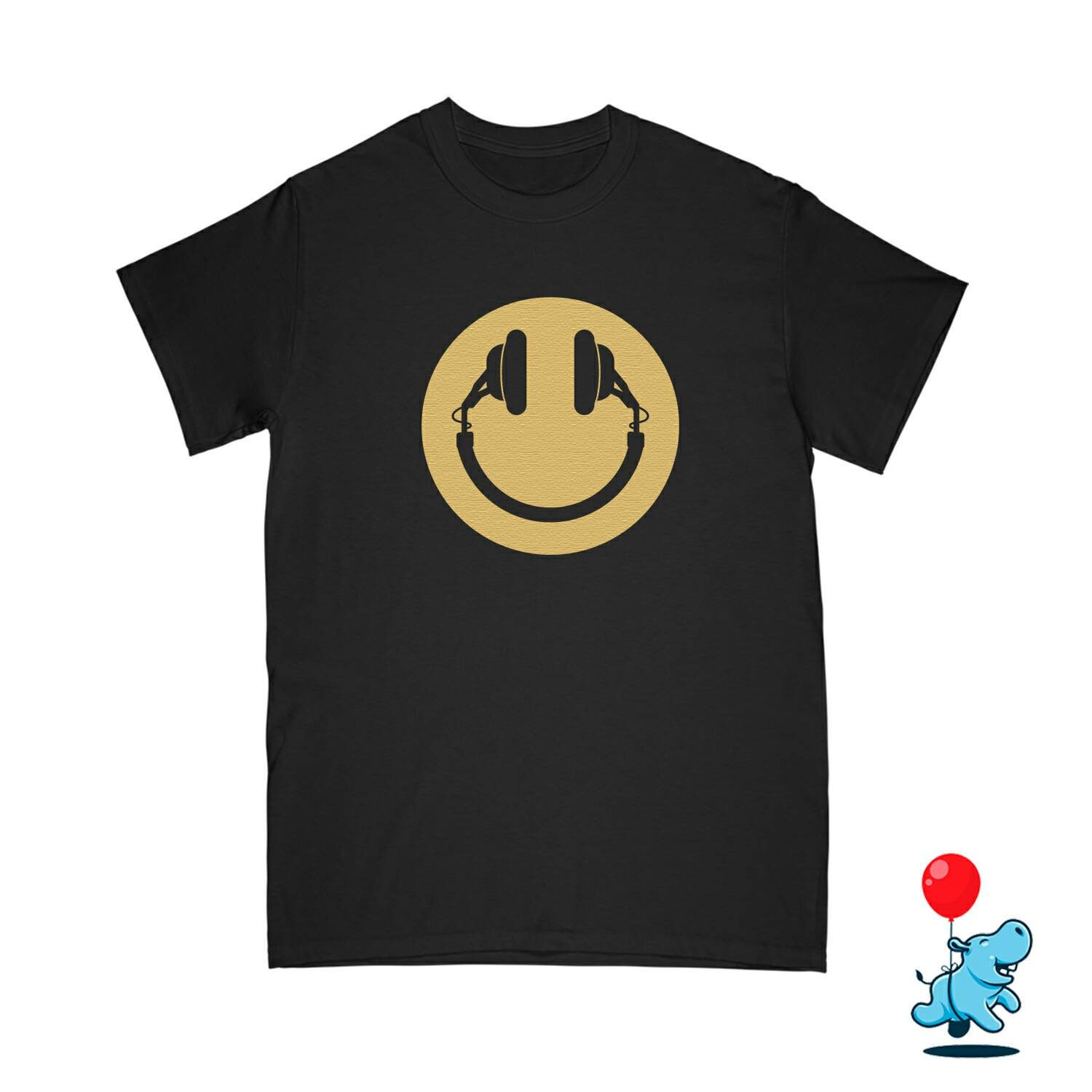 Musik Tshirt Musik Shirt Happy Shirt Kopfhörer Tshirt DJ Etsy