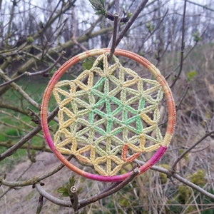 FLOWER OF LIFE Crochet tutorial Dreamcatcher
