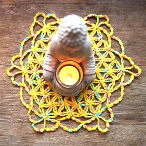 FLOWER OF LIFE Crochet tutorial Doily
