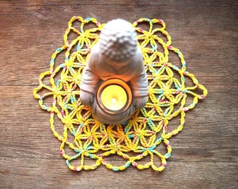FLOWER OF LIFE Crochet tutorial Doily