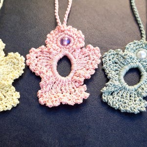 Crochet tutorial bordered small ANGEL
